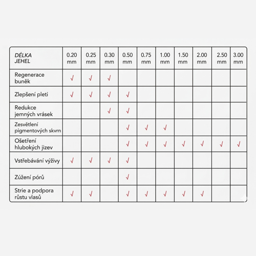 Dermaroller penetrace