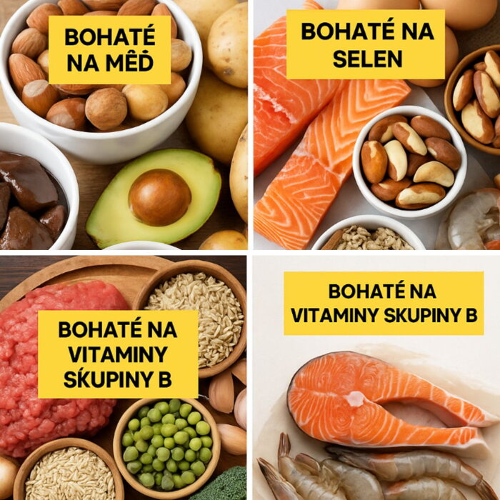 Vitamíny a minerály pro pigmentaci