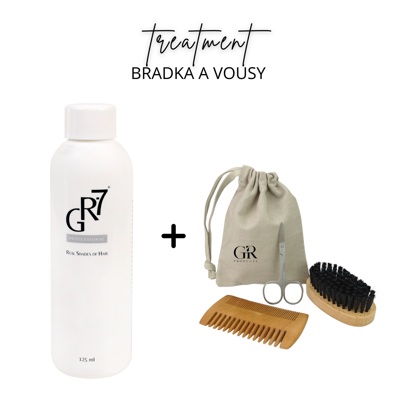Set na vousy: GR-7 proti šedinám + sada na úpravu vousů