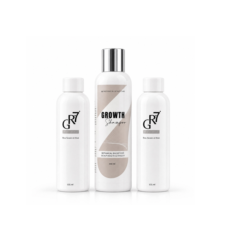 GR-7 Intenzivní kúra proti šedinám: GR-7 Tonikum 2 ks + výživný šampon Growth