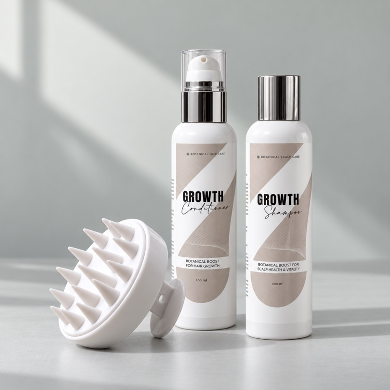 GROWTH Botanical set – botanický šampon a kondicionér, 2× 200 ml