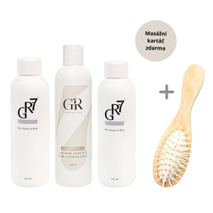 Set GR-7 proti šedinám + GR šampon pro podporu růstu vlasů a k obnově vlasového barviva