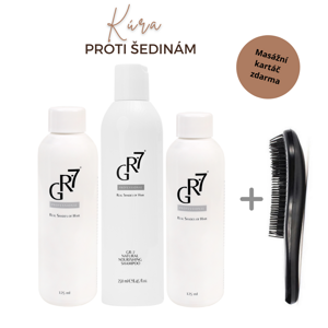 Kúra na odstranění šedin GR-7 Professional - 2 x tonikum + šampon