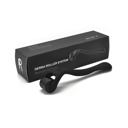 DERMAROLLER 1,0 mm Premium Matte Black | 540 titanových jehliček