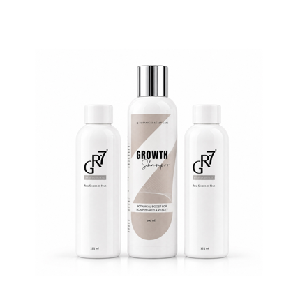 GR-7 Intenzivní kúra proti šedinám: GR-7 Tonikum 2 ks + výživný šampon Growth
