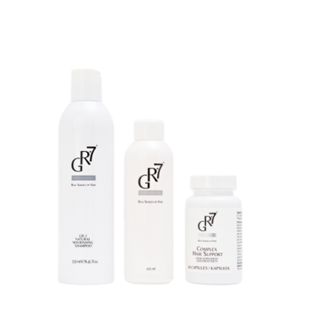SET proti šedivění - tonikum proti šedinám + vitamínový komplex HAIR SUPPORT + výživný šampon 