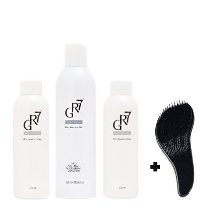 Kúra na odstranění šedin GR-7 Professional - 2 x tonikum + šampon