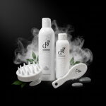 GR-7 Black Edition – Tonikum, šampon, masážní kartáč a hřebínek v černém prémiovém stylu