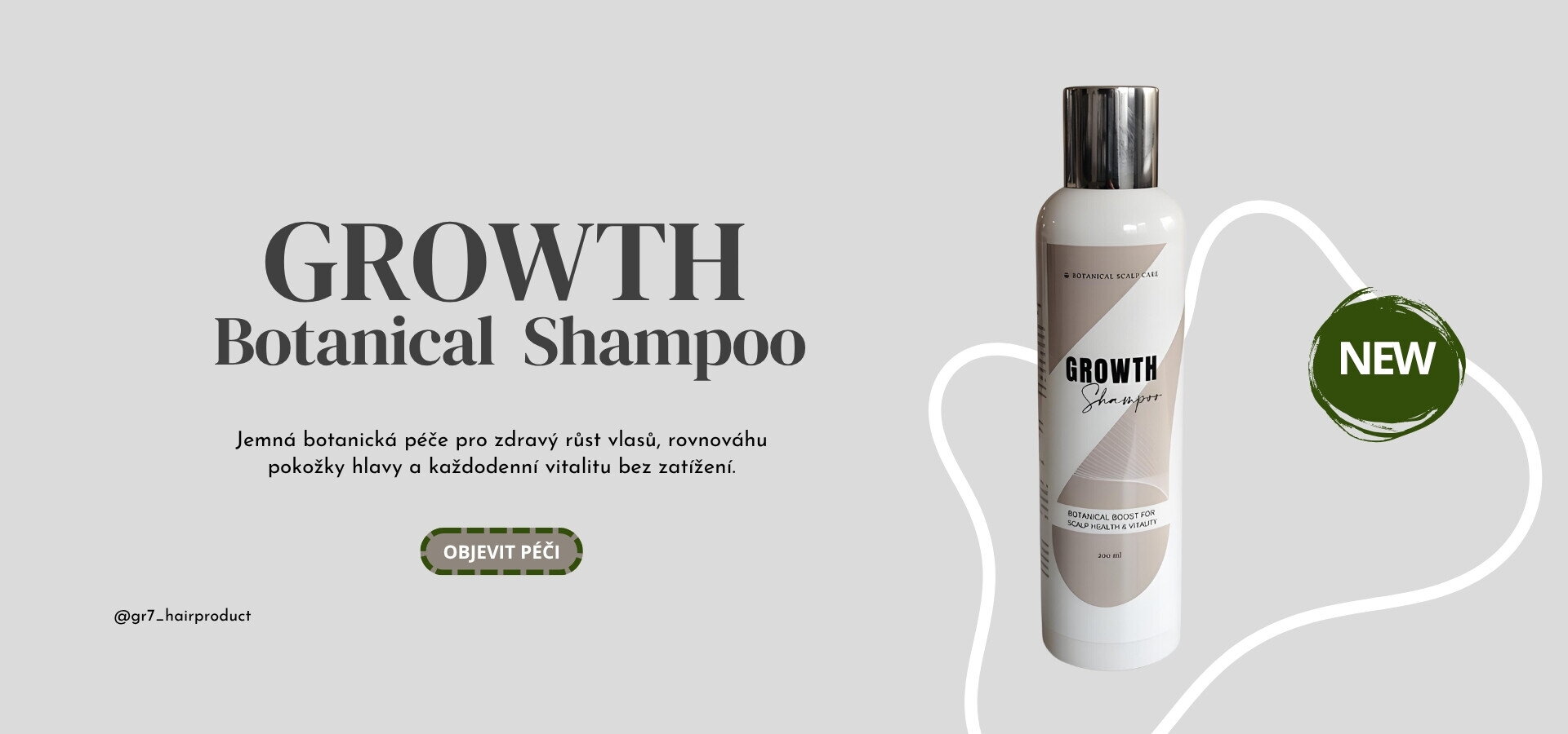 NOVINKA: GROWTH Botanical Shampoo
